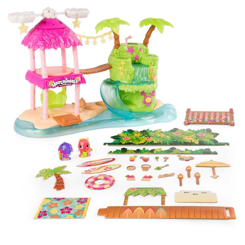 HATCHIMALS-COLLEGGTIBLES-PLAYSET-ILHA-TROPICAL---SUNNY-BRINQUEDOS_Frente