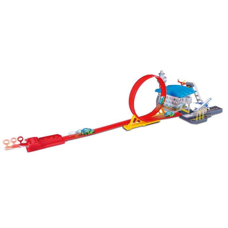Playset-e-Pista-de-Percurso---Fresh-Metal---Get-Away-Launch---Maisto
