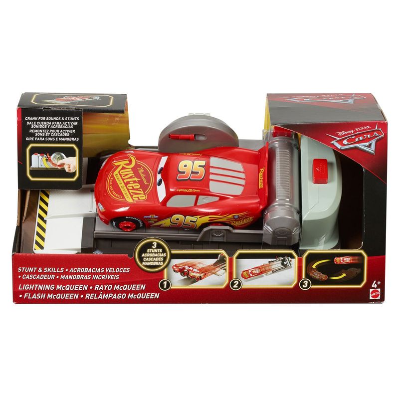 Lancador-e-Mini-Veiculo---Disney---Pixar---Carros---Manobras-Incriveis---Mattel