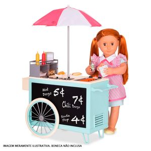 American girl best sale doll food cart