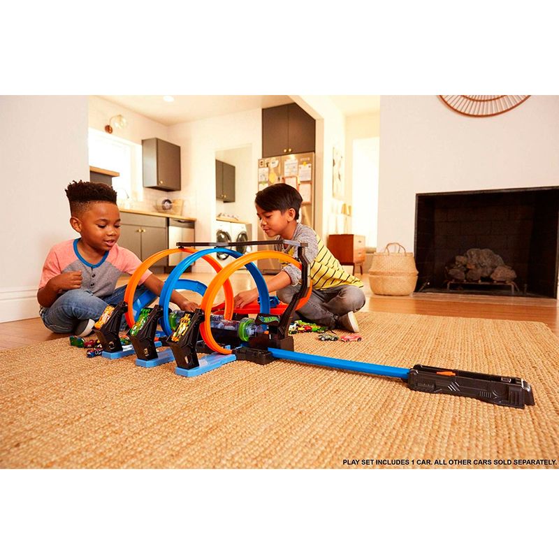 Pista-de-Percurso-e-Veiculo---Hot-Wheels---Corkscrew-Crash---Mattel