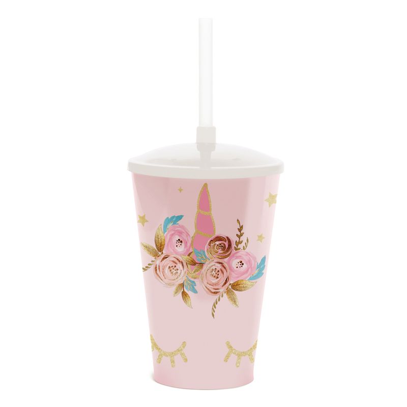 Acessorios-para-Festa---Copo-Plastico---500Ml---Unicornio---Cromus