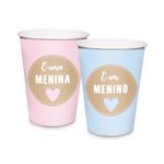 Acessorios-para-Festa---Copos-de-Papel---240Ml---Azul-e-Rosa---Cha-Revelacao---Cromus