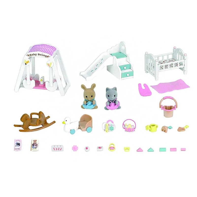 Sylvanian-Families---Conjunto-Bercario-Luz-da-Noite---Rosa---Epoch_Frente