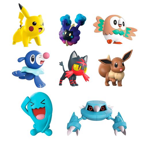 Conjunto de Figuras - Pokémon - 8 Bonecos - Battle Figure Multi Pack - DTC