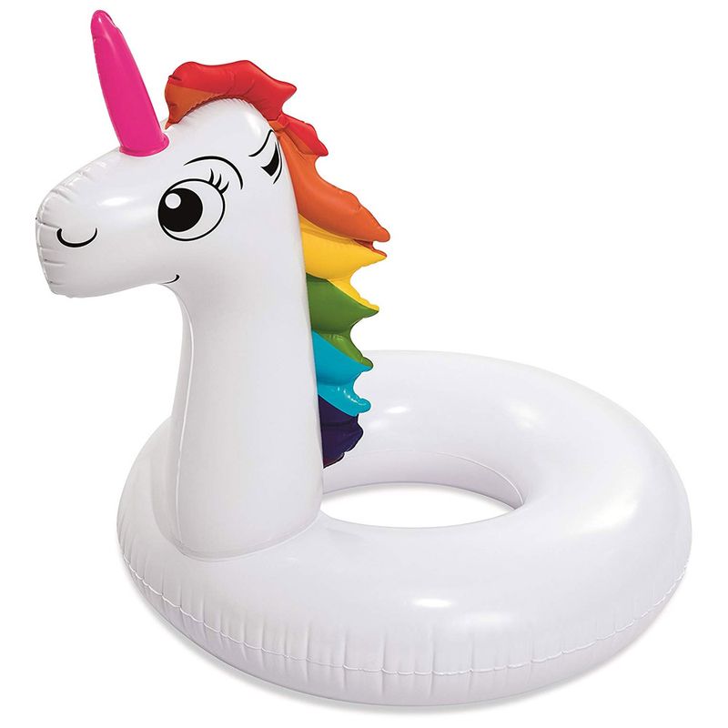 Acessorios-de-Praia-e-Piscina---Boia-Divertida---Unicornio---136-x-131---Bestway