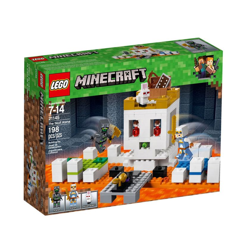 LEGO-Minecraft---A-Arena-da-Caveira---21145----frente