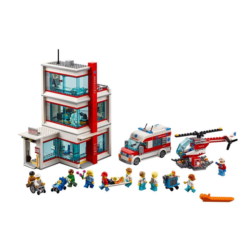 LEGO-City---Hospital-da-Cidade---60204---1