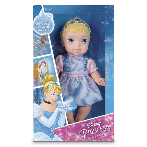 Boneca de Vinil - 30 Cm - Disney - Princesas - Baby Cinderela Luxo - Mimo