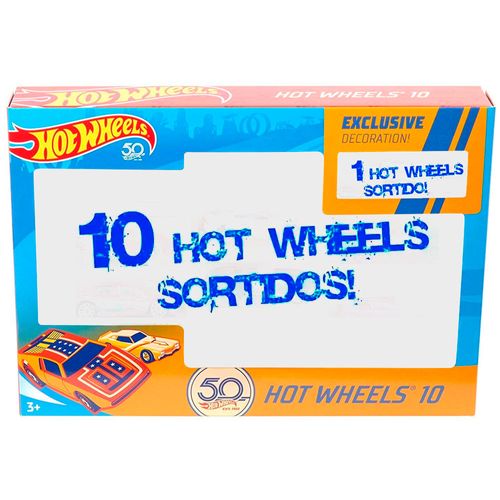 Conjunto de Veículos - Hot Wheels - Pacote com 10 Carros - Surpresa - Mattel