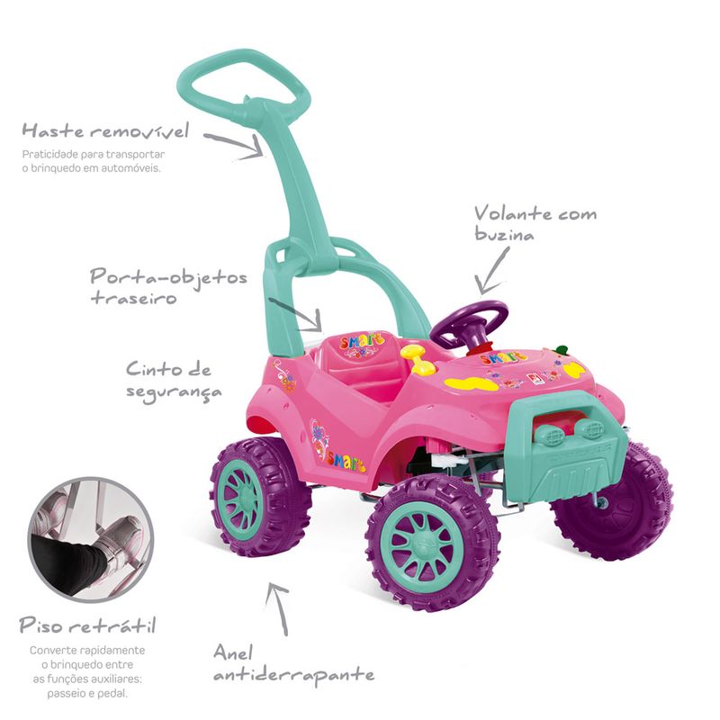 carrinho-smart-passeio-com-pedal-rosa-bandeirante-5047584_Frente