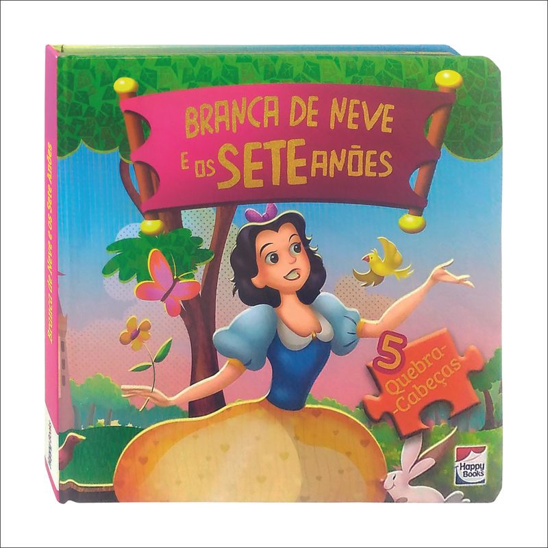 Livro---Classicos-em-Quebra-Cabecas---Disney---Princesas---Branca-de-neve---Happy-Books