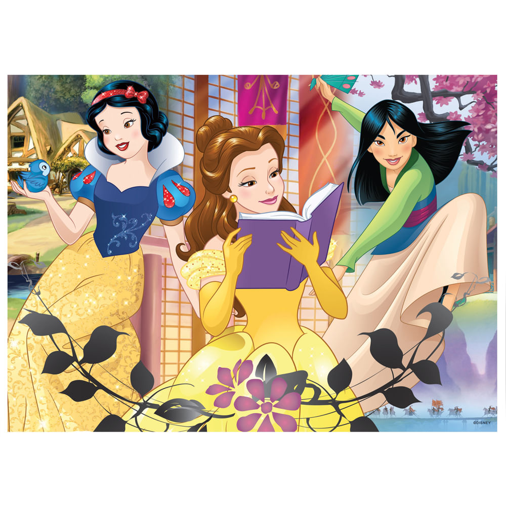 Quebra-Cabeça - 100 Peças - Disney - Princesas - Grow - Ri Happy