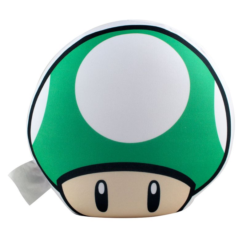 Almofada---Super-Mario-Bros---Formato-Cogumelo---Verde---Zona-Criativa