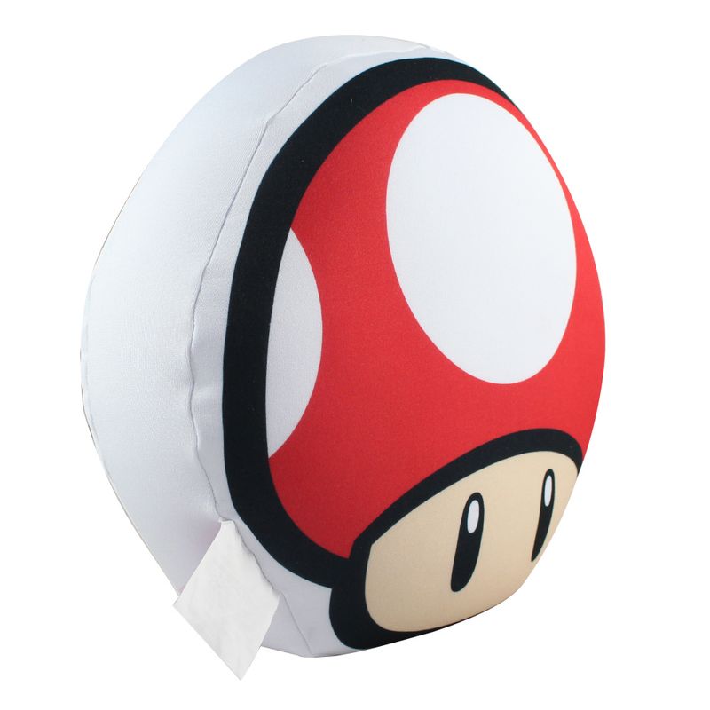 Almofada---Super-Mario-Bros---Formato-Cogumelo---Vermelho---Zona-Criativa