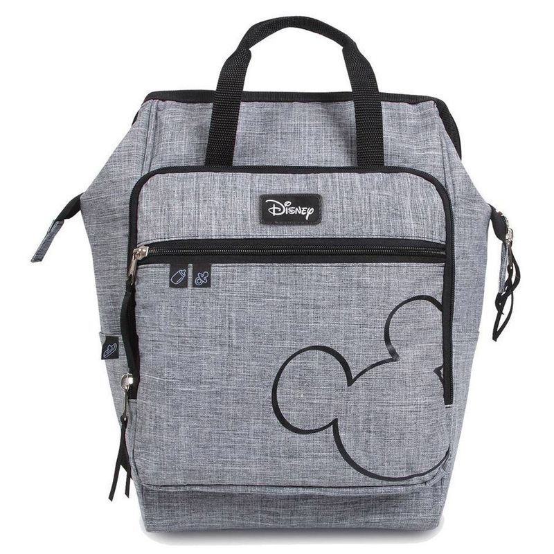 Mochila-Maternidade---Baby-Bag---Casual-Com-Trocador---Cinza---Baby-Go