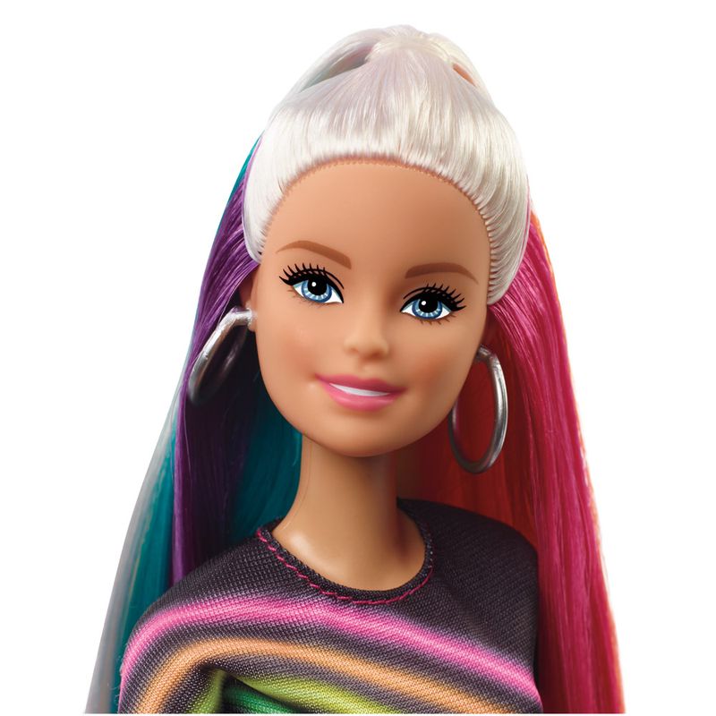 Boneca Barbie - Lindos Penteados - Cabelo Arco-Íris - Mattel - Ri Happy Brinquedos