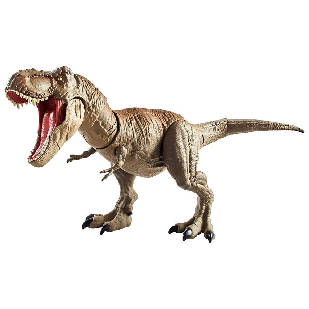 Kit 2 Dinossauros Tiranossauro Rex Velociraptor Brinquedo - Dupari