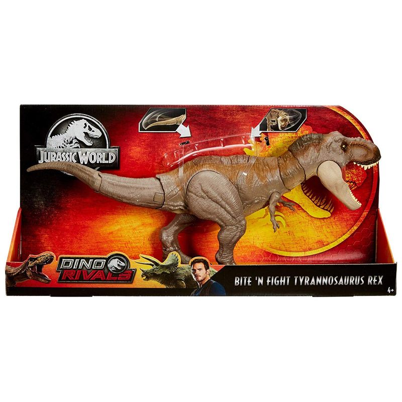 Brinquedo Dinossauro tiranossauro Rex grande articulado - Ri Happy