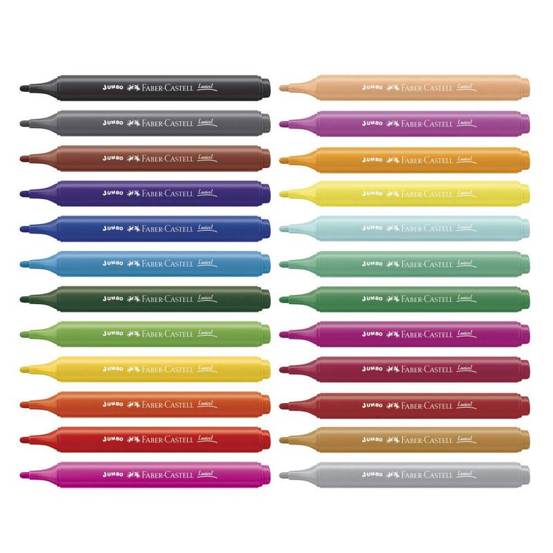 Canetas-Hidrograficas---Jumbo---Triangular---24-Cores---Faber-Castell