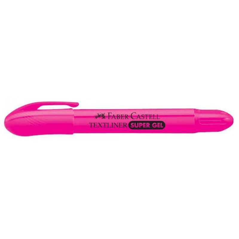 Caneta-Marca-Texto---Super-Gel---Rosa---Faber-Castell