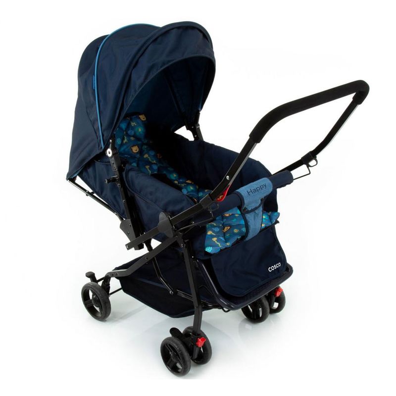 Carrinho-de-Passeio---Reclinavel---Happy---Azul---Cosco
