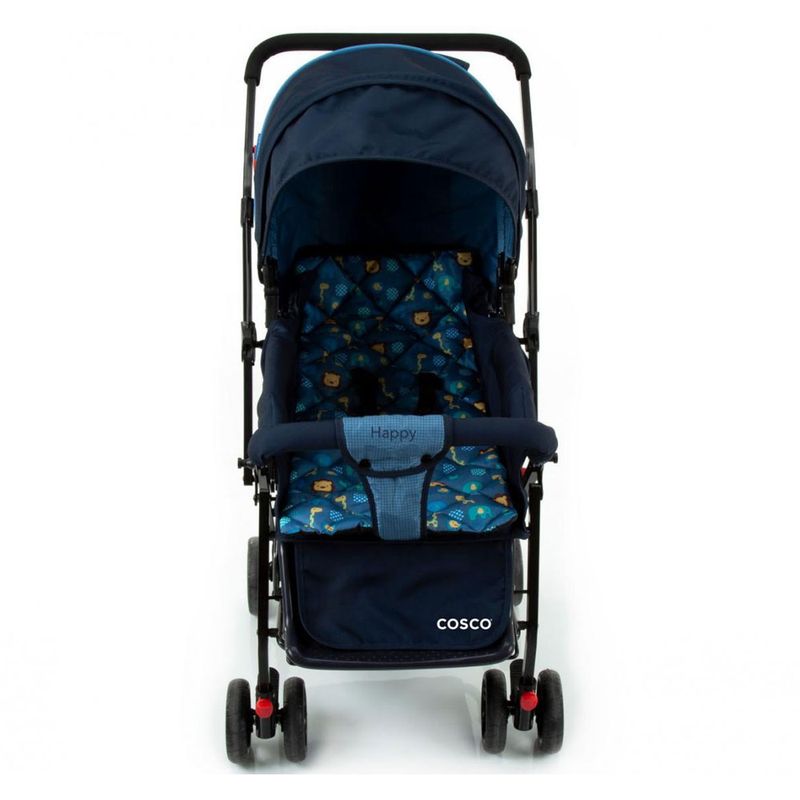 Carrinho-de-Passeio---Reclinavel---Happy---Azul---Cosco