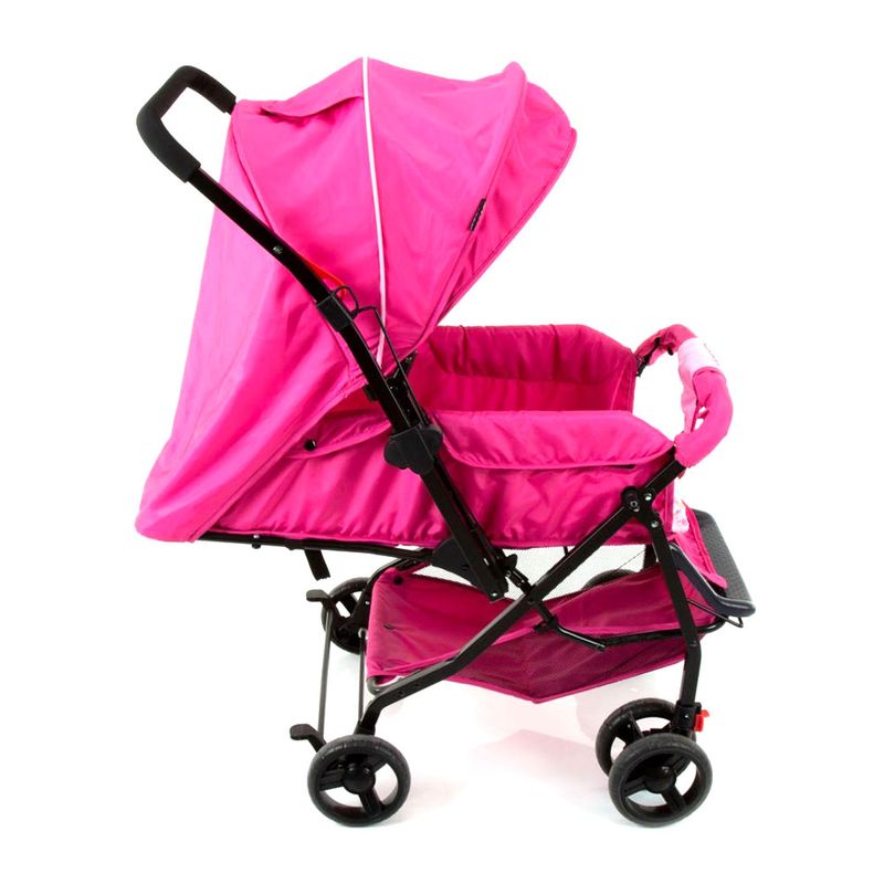 Carrinho-de-Passeio---Reclinavel---Happy---Rosa---Cosco
