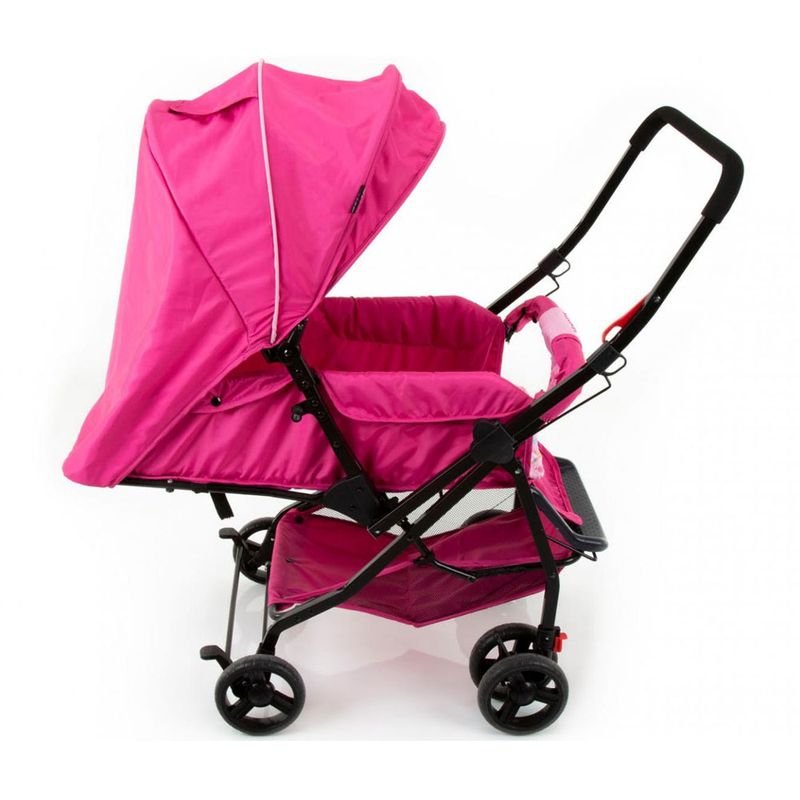 Carrinho-de-Passeio---Reclinavel---Happy---Rosa---Cosco
