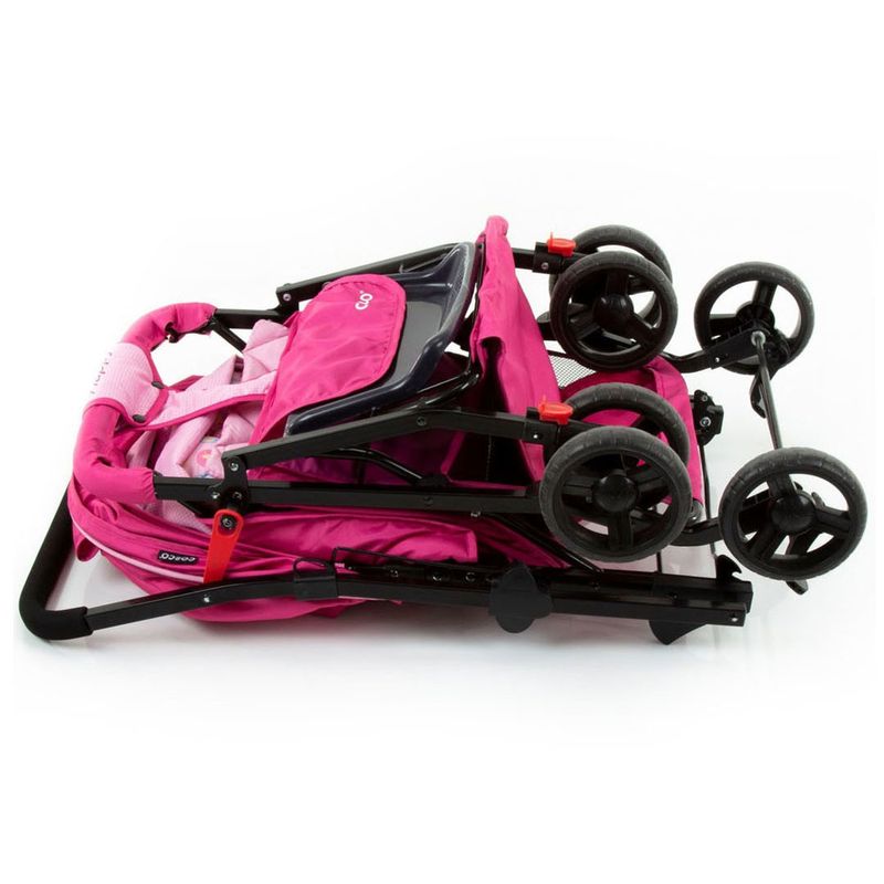 Carrinho-de-Passeio---Reclinavel---Happy---Rosa---Cosco