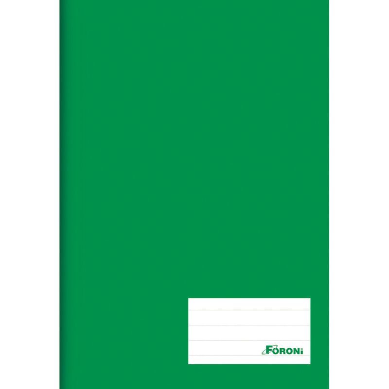 Caderno-de-Brochurao---Capa-Dura---Universitario---96-Folhas---Verde---Foroni