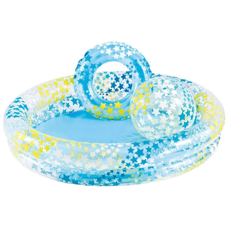 Acessorios-de-Praia-e-Piscina---Conjunto-Piscina-122x25-Cm---150Lts---Boia-e-Bola---Azul---Intex