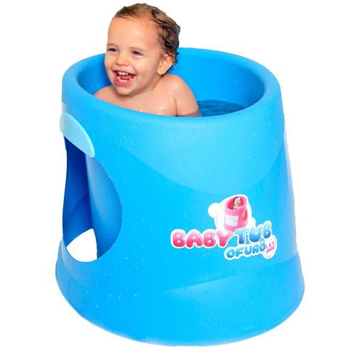 Banheira Babytub Ofurô - De 1 a 6 Anos - Azul - Baby Tub