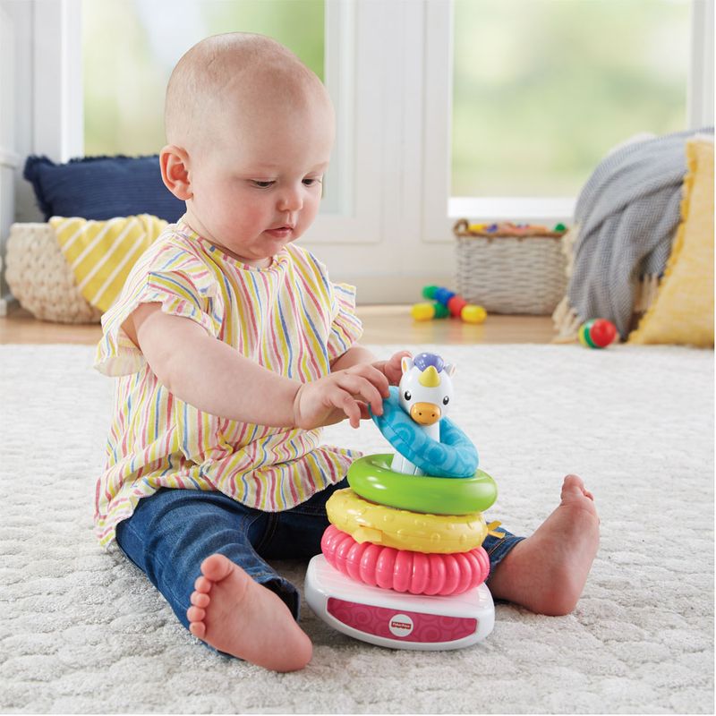 Piramide-de-Argolas---Unicornio-Magico---Fisher-Price