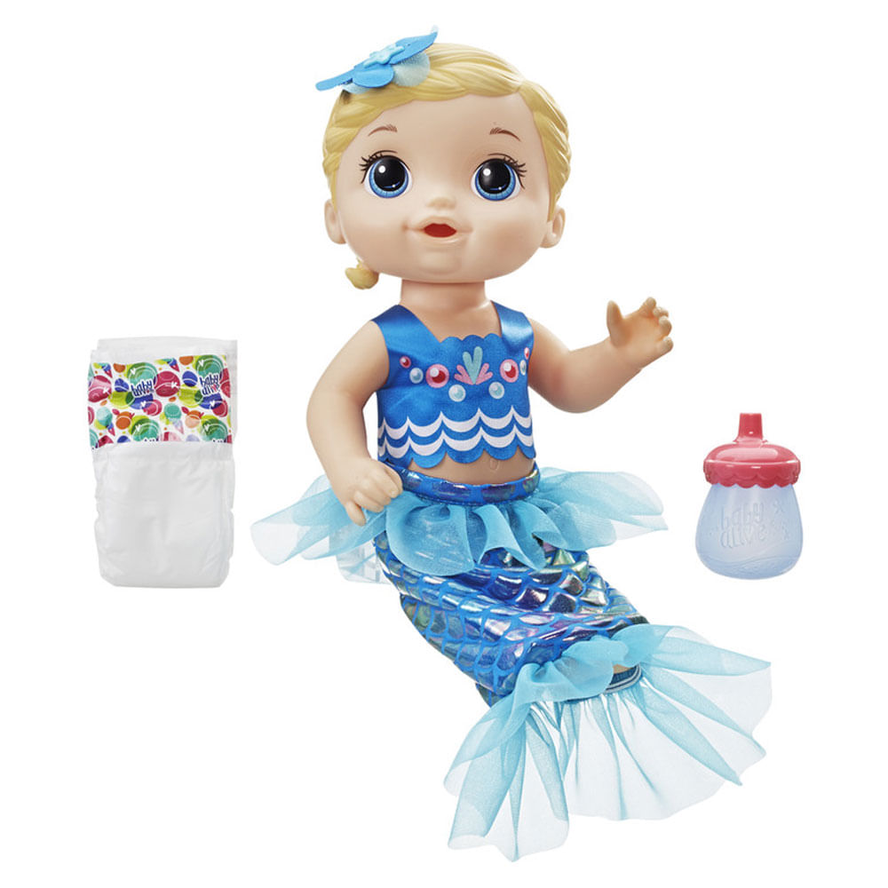 Boneca Baby Alive Linda Sereia Loira 693 Hasbro Ri Happy Brinquedos