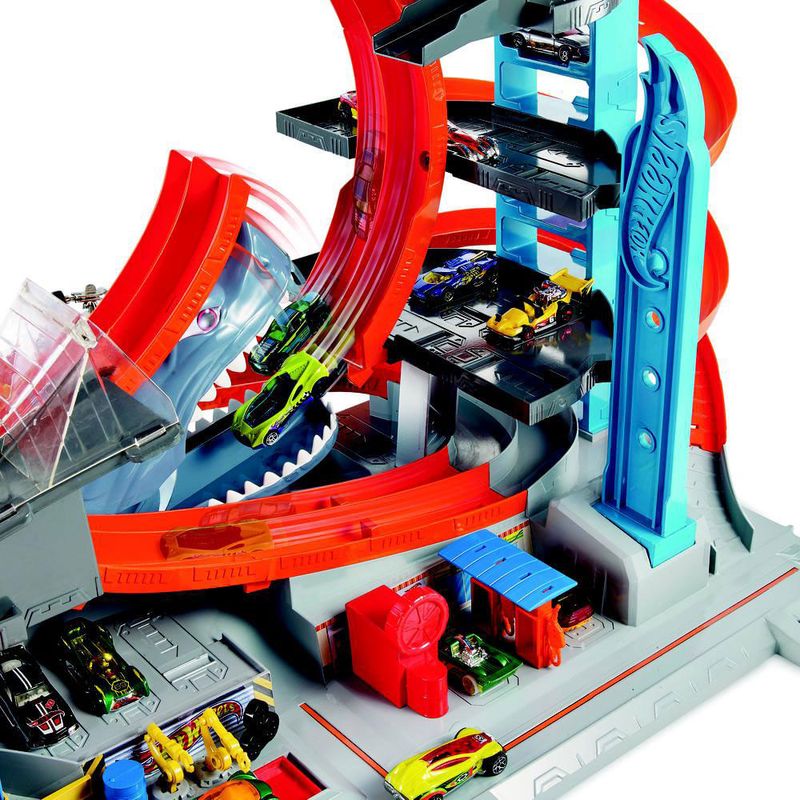 Pista De Percurso e Veículo - Hot Wheels - City Garagem Com