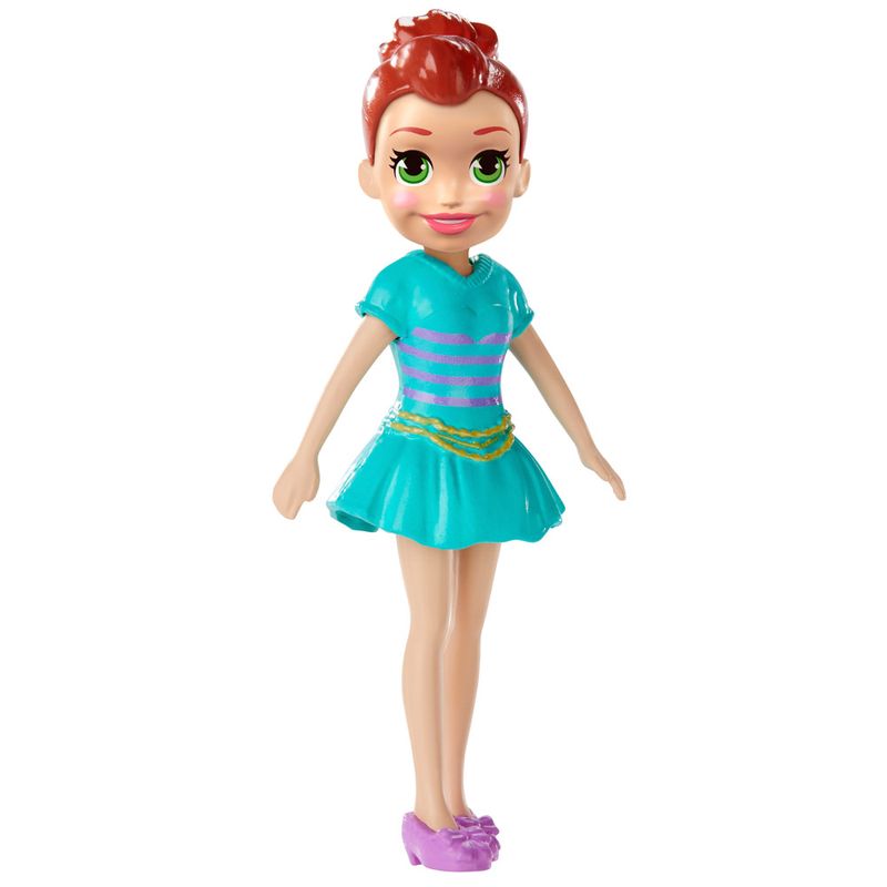 Boneca-e-Acessorios---Polly-Pocket---Polly-Happy-Hour---Morena-com-Vestido-Azul---Mattel