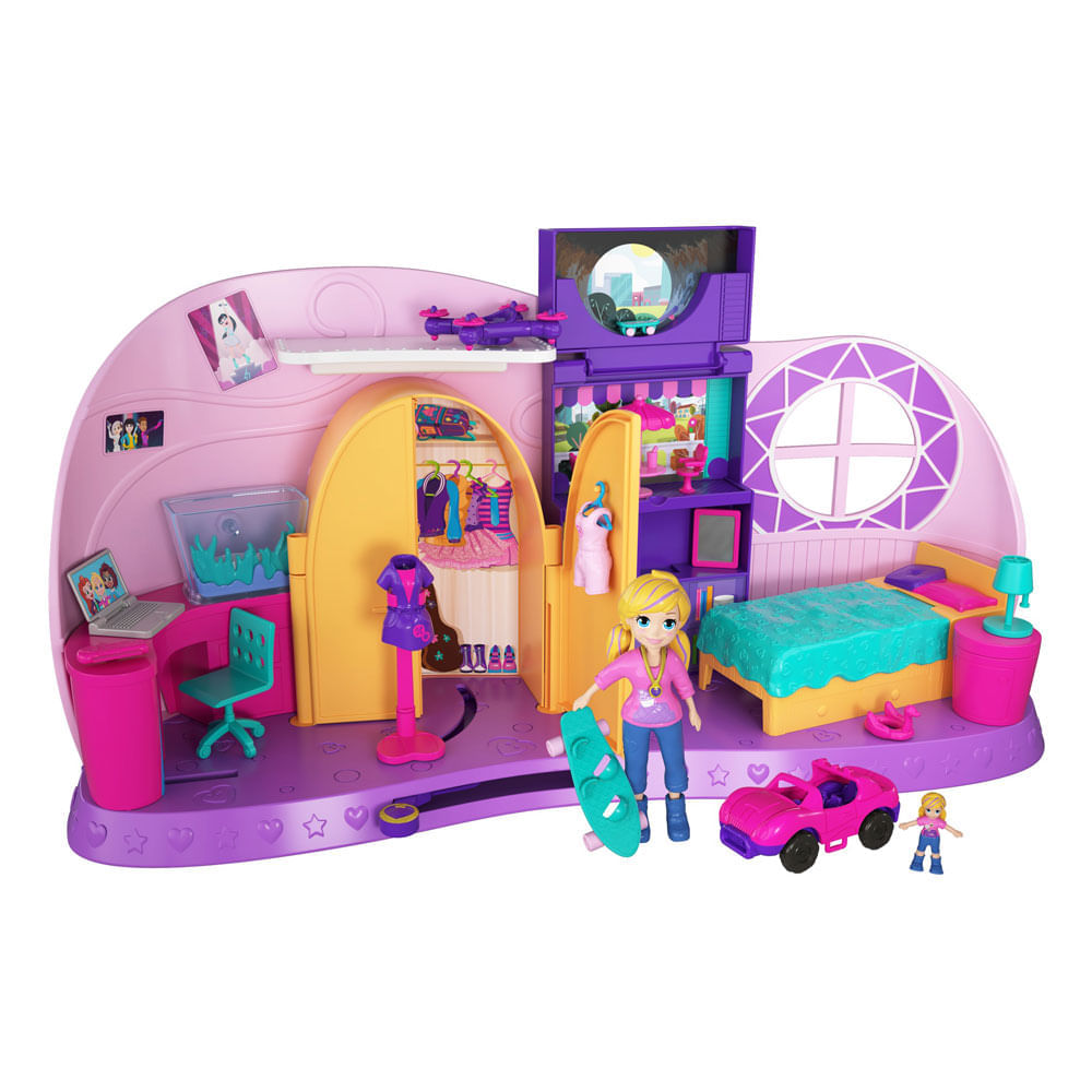 Playset e Mini Boneca - Polly Pocket - Diversão no Parque De Jogos - Mattel  - Ri Happy