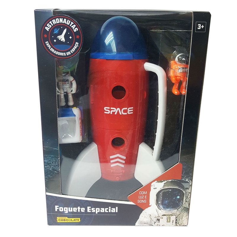 Space Explorer: Foguete Espacial com Luz e Som - Majoca Colorê Brinquedos  Educativos