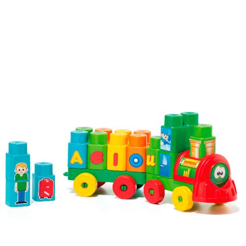Brinquedo De Atividades - Baby Land - Trenzinho Didático - 28 Peças - Cores Sortidas - Cardoso