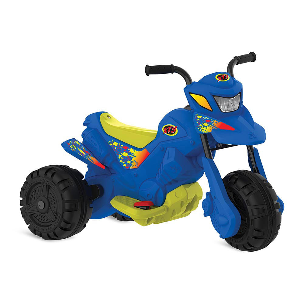 Moto Elétrica Infantil Criança Speed Chopper 6v Branca - Ri Happy