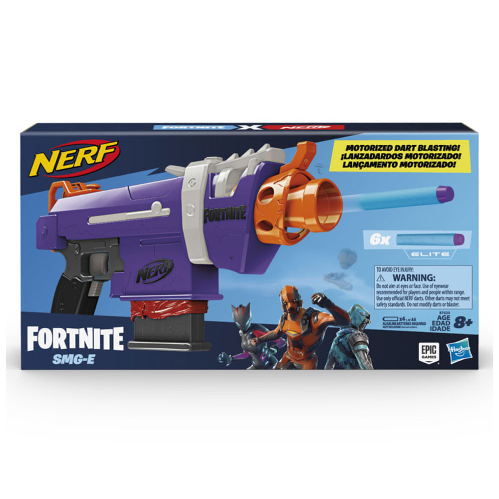 Nerf Fortnite SHRIMPY トイガン Confira Lançador de Dardos - Nerf - Fortnite SMG-E - Hasbro