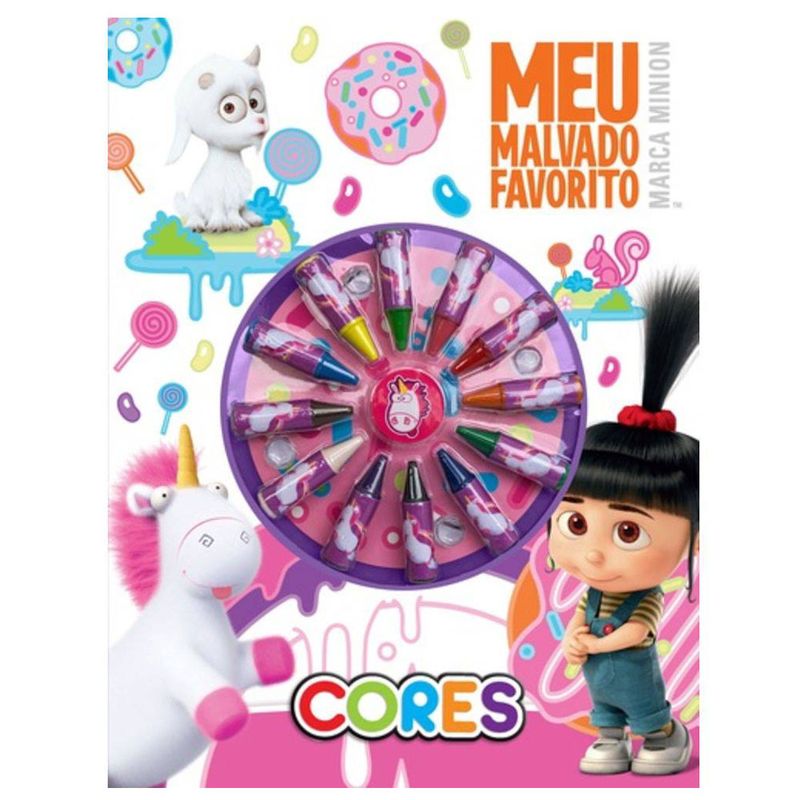 Conjunto-de-Artes---Kit-de-Lapis-Coloridos---Meu-Malvado-Favorito---Fluffy---DCL-Editora