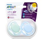 Chupetas-Ultra-Air-Dupla---Lisa-Azul-e-Verde---0-a-6-Meses---Philips-Avent