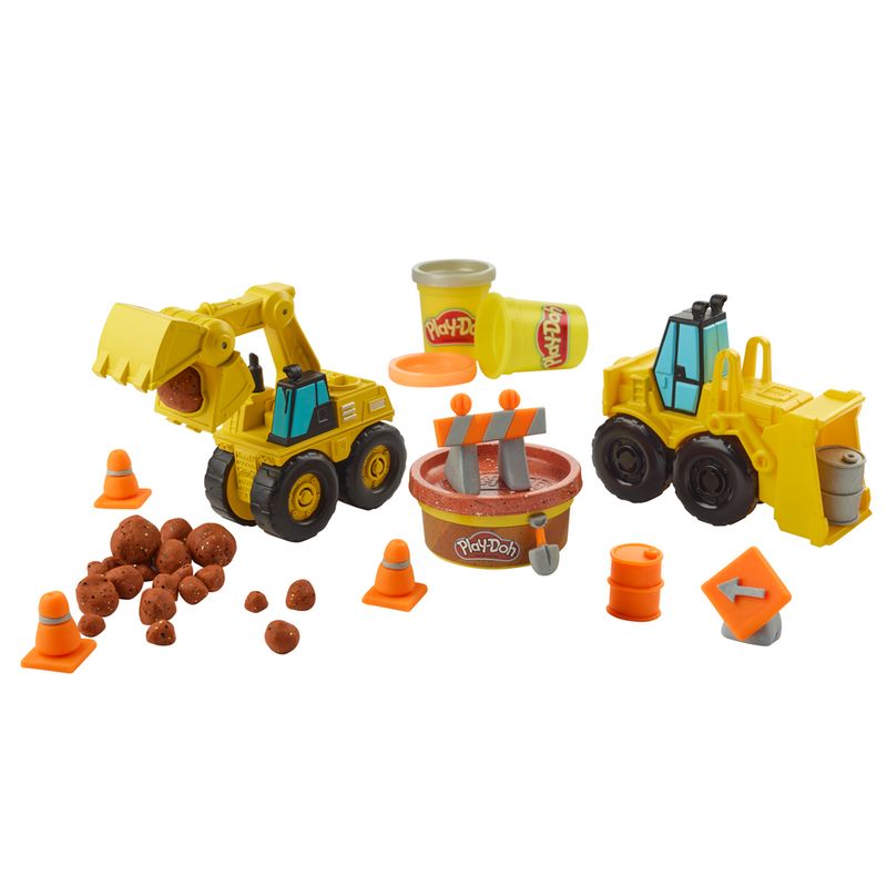 Conjunto-Massa-de-Modelar---Play-Doh---Escavadeira-e-Carregadeira---Hasbro