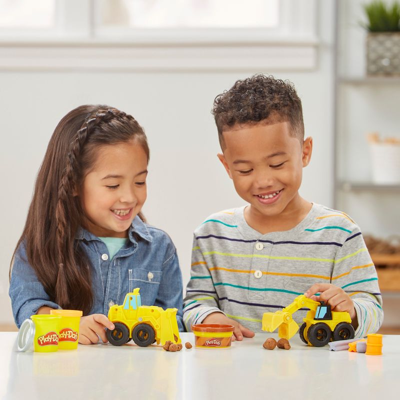 Conjunto-Massa-de-Modelar---Play-Doh---Escavadeira-e-Carregadeira---Hasbro