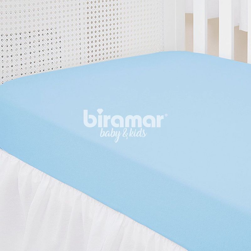 Lencol-para-Berco---1-Peca---Malha-Liso-Azul---Biramar