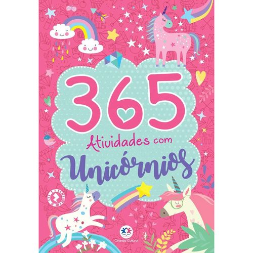 Livro De Atividades Com 365 Atividades - Unicórnios - Ciranda Cultural
