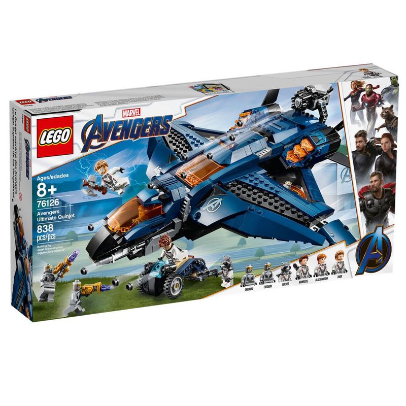 LEGO-Avengers---Disney---Marvel---Ultimato---Quinjet-dos-Vingadores---76126
