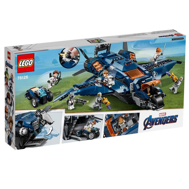 LEGO-Avengers---Disney---Marvel---Ultimato---Quinjet-dos-Vingadores---76126